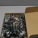 Soulchen 20 Pcs Christmas Velvet Poinsettia Flower Balls Ornaments Set Glitter Artificial Poinsettia Decoration Christmas Tree Ornaments Wreath Garland Decoration (Green)