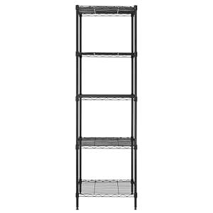 Finnhomy Heavy Duty 5 Tier Wire Shelving Unit, 18x18x59-inches 5 Shelves Storage Rack, Metal Shelving with Thicken Steel Tube, NSF Certified, Black