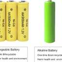 12 Packs 1.2V AA Ni-Cd 900mAh Rechargable Batteries for Solar String Lights, Garden Yard Lawn Landscape Lighting