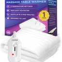 Massage Table Warmer Heating Pad Blanket w/ 3 Temperature Settings - (70.8” x 29.5”) Electric Heated Blanket, Spa Beauty Massage Therapy