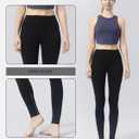 Women's High Waisted Moisture - Wicking Yoga Leggings with Pockets, Reflective Stripes & Shirt Loop for Active Lifestyle (XL)