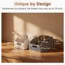 StorageWorks Pantry Baskets for Organizing, White Wicker Baskets, 2-Pack