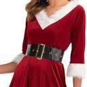 Women Mrs Santa Claus Costume Elegant Sweetie Christmas Fancy Dress Outfit (Medium)