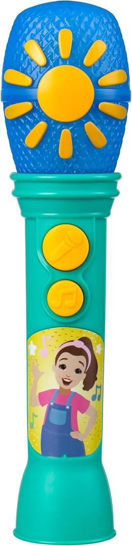 eKids Ms Rachel Microphone Toy for Toddlers with Built-in Music and Lights, Designed for Fans of Ms Rachel Toys (Green)