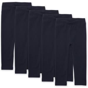 The Children's Place Baby Girls' and Toddler Essential Leggings (5T, Tidal 5-pack)