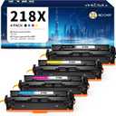 INK4U Compatible Toner Cartridge Replacement for HP 218X Toner cartridges 4 Pack No Chip