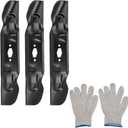 High Lift Lawn Mower Blades Compatible with ZT1-54 ZT2-54 XT1-GT54 XT2-ST54 54 Replaces 490-110-C194, 742-05086