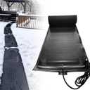Heated Melting Mats, Snow Ice Melting Mats for Outdoor Walkways Non-Slip Rubber Heated Ice Melting Mats for Winter Backyards,Sidewalks Snow Removal,10ft x 13in, 3 in/h Speed, 16ft Power Cord