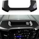 Center Console Navigation Panel Cover Trim Decals for 2019-2026 Dodge Ram 1500 2500 3500 Accessories Carbon Fiber Stickers, Only Fit 12inch Model