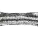 Laddha Home Designs 36" Black And Beige Wispy Ways Rectangular Lumbar Throw Pillow