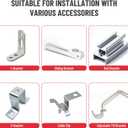24PCS Standing Seam Roof Clamps, Metal Roof Fixing Clamps, Racking Bracket for Solar Panel Module Installation, Starlink Base, Heat Cable and Snow Guard Attachment