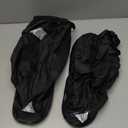 Black Waterproof Rain Boot Shoe Cover with Reflector (1 Pair) (Small)