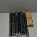 Wolistsa 2 Pack Curtain Rods 48 to 84 Inch, Black 1 Inch Adjustable Heavy Duty Curtain Rods for Windows, Decorative Modern Window Treatment Rod, Splicing Metal Drapery Pole, Easy Installation