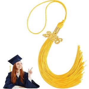 2026 Graduation Tassels, Gold Graduation Cap Tassels Decorations with 2026 Gold Charm,1Pcs, Grad Tassel Decorations Gifts