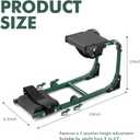 Tcoivs Knee Seat, Foldable Garden Kneeler and Seat, with Adjustable Kneeling Pad and Soft Seat Cushion, Supports Up to 350 LBS