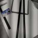 FEED GARDEN Adjustable Outdoor Shepherd Hook Bird Feeder Pole with 5 Prongs Base, 60 Inch Tall 5/8 Inch Thick, Heavy Duty Shepard Hook Stand for Hanging Bird Feeders, Plant Baskets, Black (1 Pack)