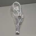 Voncerus LED Desk Lamp with Clamp, Eye-Caring Clip on Lights for Home Office, 3 Modes 10 Brightness, Long Flexible Goose-Neck, Metal, Swing Arm Architect Task Table Lamps with USB Adapter, White (S1 White and Silver)