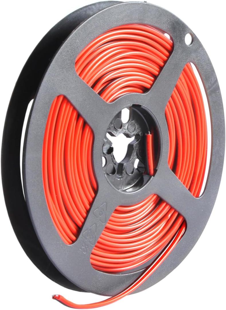 32.8ft/10m 2 Pin 20AWG Electrical Extension Cable Red Black Stand Connection 2 Conductor Line Cord Hook Up Wire for 5050 2835 3014 Single Colour Flexible LED Tape Light