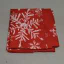 XCHI Winter Red Snowflakes Tablecloth Rectangle Christmas Table Cloth Washable Table Covers for Indoor Dining Home Party Xmas Decorations 60x120 Inch