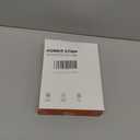 Flat Plug Power Strip Surge Protector, 5ft Ultra Thin Extension Cord with 4 USB Wall Charger(2 USB C Port), 6 Widely-Spaced Outlets Power Strip Compact for Travel, Office, Dorm Room Essentials (White)