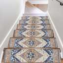 OJIA Super Non-Slip Stair Treads for Wooden Steps Indoor, 30"X8" Stair Runners Slip Resistant Stair Rugs Safety Mats for Dogs, Kids & Elders, Rubber Backed Stair Treads Stair Covers (15PC)