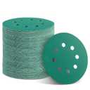 Green Sanding Discs Set, 5-Inch 8-Hole Sandpaper (320 Grit 100pcs)