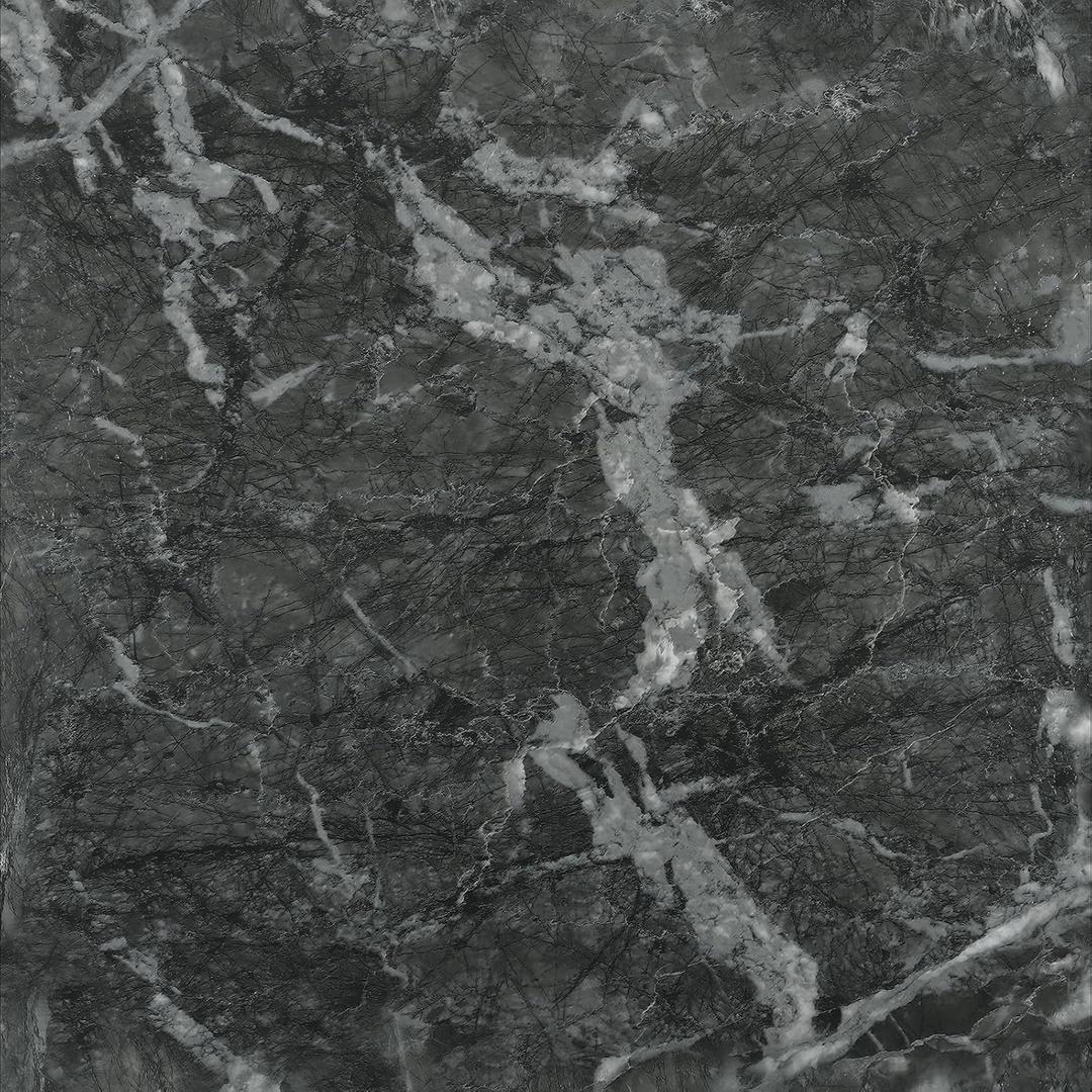 VaryStyle 18-Sheet Vinyl Flooring Peel and Stick Floor Tile Black Grey Slate Marble Tiles for Bathroom Waterproof Removable Thick Floor Covering 12"x12" Temporary Flooring for Renter Bedroom Basement