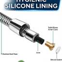 Shower Hose Extra Long 157 Inches, Flexible Stainless Steel Handheld Shower Hose, with Brass Insert and Nut