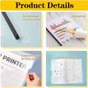 Report Covers with Sliding Bar, Clear Report Covers for A4 and Letter Size Paper, Resume Covers Presentation Folders File Document Binder for School Business, 70 Sheet Capacity