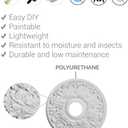 Ekena Millwork CM20LN2 20 5/8"OD x 6 1/4"ID x 1 3/8"P Lauren Ceiling Medallion, Fits Canopies up to 6-1/4", 2 Piece