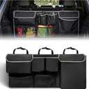 Car Trunk Storage Organizer, Waterproof Car Seat Organizer Backseat, Oxford Cloth & 8-Pocket, Collapsible Interior Accessories for SUV Truck MPV Van