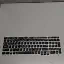 Keyboard Cover for 15.6" Lenovo ThinkPad E15 Gen 4/3/2, ThinkPad L15 Gen 2/1, ThinkPad T15 T15p T15g P15 P15s P15v Gen 3/2/1, ThinkPad E580 E590 E595 L580 L590 P52 P53 P72 P73 T570 T575 T580 T590 -BK (Black)