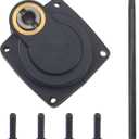 ShareGoo Electric Roto Starter E-Start Backplate Power Back Cover 11012 & Drill Start Wand Power Starter Shaft Rod Pin End 11003 for RC 1/8 HSP HPI Redcat SH 28 Nitro Engine Rotor(Hole Centers 32mm)