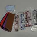 Kerecsen Reading Glasses 5 Pairs Fashion Ladies Readers Spring Hinge with Pattern Print Eyeglasses for Women (Multicolor, 3.0, x)