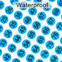 AIEX 25 Sheets Numbers Stickers 1-100 Vinyl Number Sticker Labels Waterproof Sorting Organize Boxes Storage Lockers Indoor Outdoor Office School Supplies (Blue, 1cm)