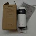 Sekaer Travel Portable Kettle, Dual Voltage 110V-240V, Mini Electric Kettle for Tea Coffee, 304 Stainless Steel Small Hot Water Boiler, 4 Temp Presets & Auto Shut-Off 350mL, SKE-835-W