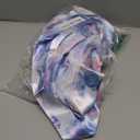Lavenderi Women's Satin Kimono Robe - Long Classic Satin Lounge Bathrobe (Large, Blue Floral Print)