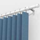 White Extra Long Curtain Rod 30 to 240 inch, Heavy Duty Curtain Rods for Windows with Modern End Caps, 1 inch Drapery Rods Set for Outdoor Patio, Adjustable Curtain Rod for Room