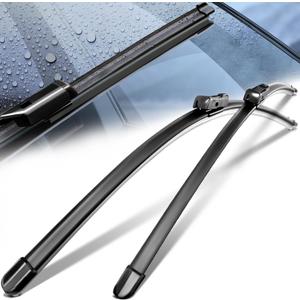 Wiper Blades for BMW/Ford, 24" + 20"(Pack of 2) Windshield Wipers, Automotive Replacement Front Windshield Wiper Blades for My Car, All-Seasons Applicable (TOP LOCK Front (24A & 20B))