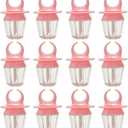 10pcs 8ml Lip Gloss Tubes Reusable Empty Lip Gloss Containers Ring Design for DIY for Lovers and Makeup Enthusiasts
