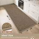 BEQHAUSE Kitchen Runner Rugs 32"x84", Kitchen Mats for Floor, Taupe