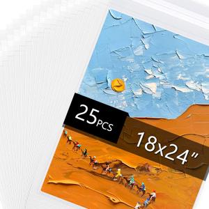 Falling in Art Acid Free 1.496mil (Single Side) Crystal Sealed Clear Bags for 18x24 Art Prints, Photos, 18 1/2 Inches by 24 2/5 Inches, 25-Pack