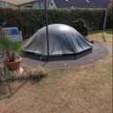 LIBERECOO 10FT Round Pool Cover Pillows for Above-Ground Swimming Pools, 0.4mm Extra Durable Long-Lasting Inflatable Winter Pool Pillows,Ropes Included