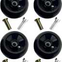 4Pcs Deck Gage Wheel Kit Replace John Deere AM125172, Rear Gauge Wheel for 48" 54" 60" 72" Decks Lawn Mowers