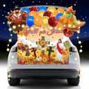 Religious Halloween Trunk or Treat Car Decorations Kit, Fall Church Trunk or Treat Car Decoration with Jesus Backdrop Turkey for Autumn SUV Archway Garage Halloween Party Decorations Outdoor
