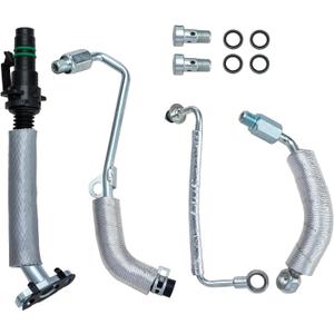 4PCS Turbo Oil Return Drain Line and Oil Feed Pipe Kit Compatible with Chevy Cruze Sonic Trax & Buick Encore 1.4 L4 55568031 55592600 25198546 55567067 55587854