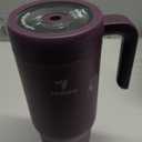 REDUCE Chiller Vacuum Insulated 40 oz Tumbler with Spill-Proof Silicone Straw - Sustainable Tritan Lid with Water Intake Markers - Soft Sit Base Travel Mug - Dishwasher Safe - Midnight Plum