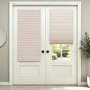 Blackout Cordless Cellular Shades for Windows,Honeycomb Blinds with Thermal Insulation,UV Protection,Child Safe,Privacy Light Control,Easy to Install,24" W x64 H,Beige.