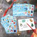 2 x 288 Pieces Winter Stickers Snowflake Holiday Party Sticker Hello Winter Sticker for Water Bottles Snowman Penguin Stickers for Envelopes Cards Crafts Scrapbooking School Classroom