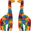 TOWO Wooden Giraffe Alphabet Blocks and Number Blocks Jigsaw Puzzle 41 cm Large Size 2 in 1 ABC Number Puzzle - Wooden Letter Puzzles Educational Toys for 3 Year olds